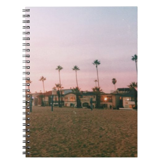 Newport Beach Pastel Sunset ノートブック (正面)