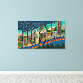 Newport, California – ラージ・レター・シーン キャンバスプリント (インサイチュ (ウッドフロア))