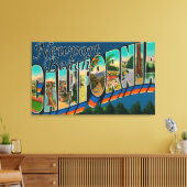 Newport, California – ラージ・レター・シーン キャンバスプリント (インサイチュ (リビング))