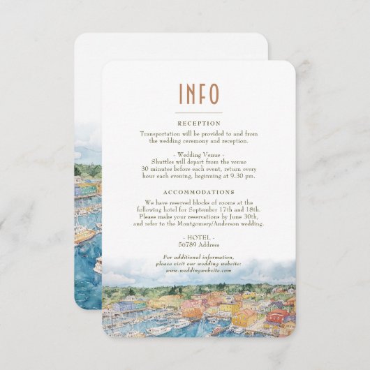 Newport Harbor INFO詳細 招待状 (正面/裏面)