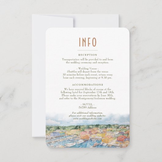 Newport Harbor INFO詳細 招待状 (正面)