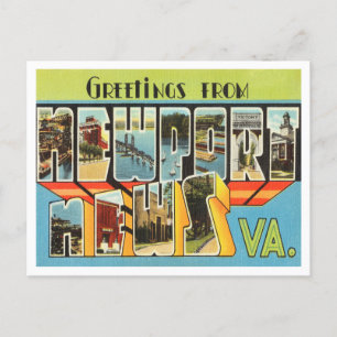 Newport News, Virginia Travelよりの挨拶 ポストカード