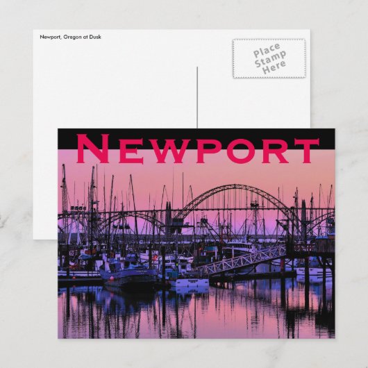 Newport (OR) Postcard ポストカード (正面/裏面)