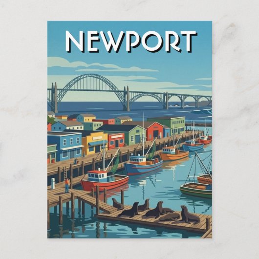 Newport Oregon Coast ポストカード (正面)