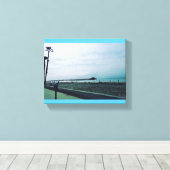 Newport Pier、Newportビーチ、カリフォルニア キャンバスプリント (インサイチュ (ウッドフロア))