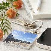 Newport Pier、Newportビーチ、カリフォルニア キーホルダー (正面右)