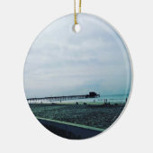 Newport Pier、Newportビーチ、カリフォルニア セラミックオーナメント (左)