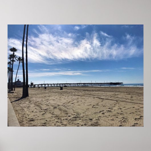 Newport Pier、Newportビーチ、カリフォルニア ポスター (正面)