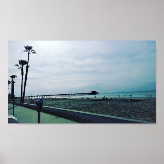 Newport Pier、Newportビーチ、カリフォルニア ポスター (正面)