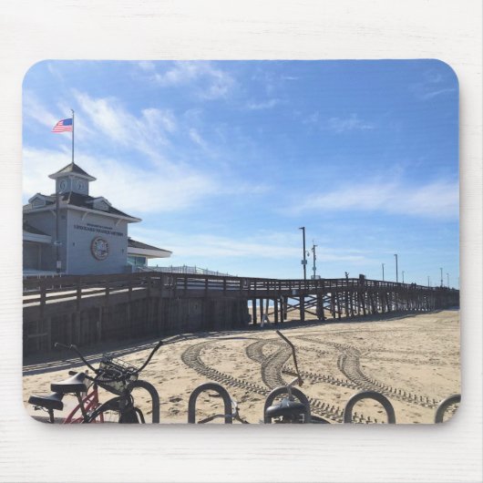 Newport Pier、Newportビーチ、カリフォルニア マウスパッド (正面)