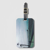 Newport Pier、Newportビーチ、カリフォルニア ラゲッジタグ (正面縦)