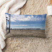 Newport Pier、Newportビーチ、カリフォルニア ランバークッション (ブランケット)