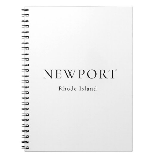 Newport Rhode Island Notebook  ノートブック (正面)