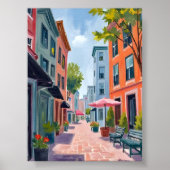 Newport Rhode Island Painting ポスター (正面)