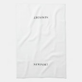 Newport Rhode Island Tea Towel Coastal Kitchen キッチンタオル (縦)