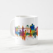 Newport Rhode Island USA Skyline コーヒーマグカップ (正面左)