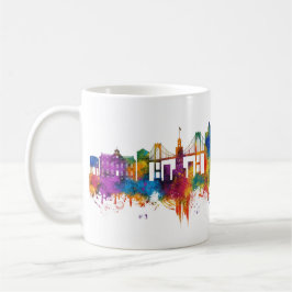 Newport Rhode Island USA Skyline コーヒーマグカップ