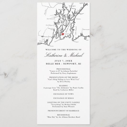 Newport RIマップエレガント白黒結婚ズ プログラム (正面)