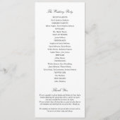 Newport RIマップエレガント白黒結婚ズ プログラム (裏面)