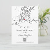 Newport RIマップ白黒QRコエレガントード セーブザデート (スタンド正面)