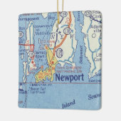 Newport RIヴィンテージマップ セラミックオーナメント (左)