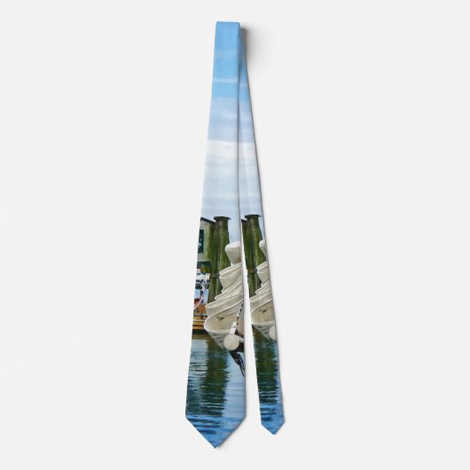 Newport RI - Folded Sails ネクタイ (正面)