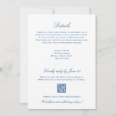 Newport RI Map All-in-One QRコードRSVP 結婚's 招待状 (裏面)