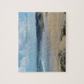 Newquay湾はコーンウォールイギリスを浜に引き上げます ジグソーパズル (縦)