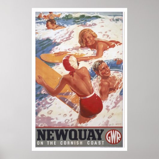 newquay travel poster FROM 8.99 ポスター (正面)