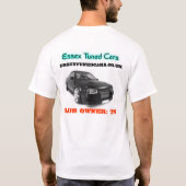 newrs、logo155494、essextunedcars.co.ukのクラブO… Tシャツ (裏面)