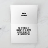 NEWS のまわりに HEN HOUSE IS "HAPPY 40th" カード (内部)