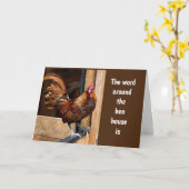 NEWS のまわりに HEN HOUSE IS "HAPPY 40th" カード (黄色い花)