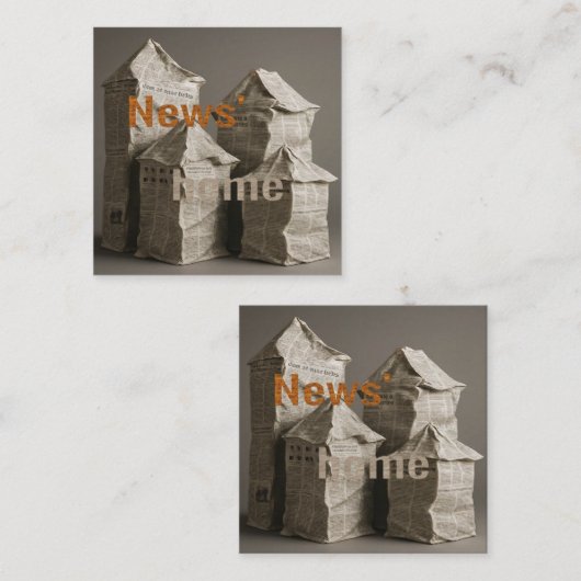 news' home スクエア名刺 (正面/裏面)