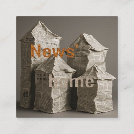 news' home スクエア名刺 (裏面)