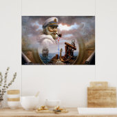 NEWS & Mapキャプテン7またはシーキャプテン ポスター (キッチン)