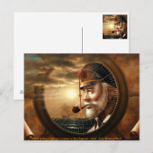 NEWS & Mapキャプテン/コンパスまたはシーキャプテンポストカード ポストカード (正面/裏面)