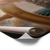 NEWS & Map Captain 2 or Sea Captainプリント ポスター (角)