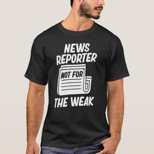 News Reporterマイクロホンカメラのインタビュー2 Tシャツ (正面)