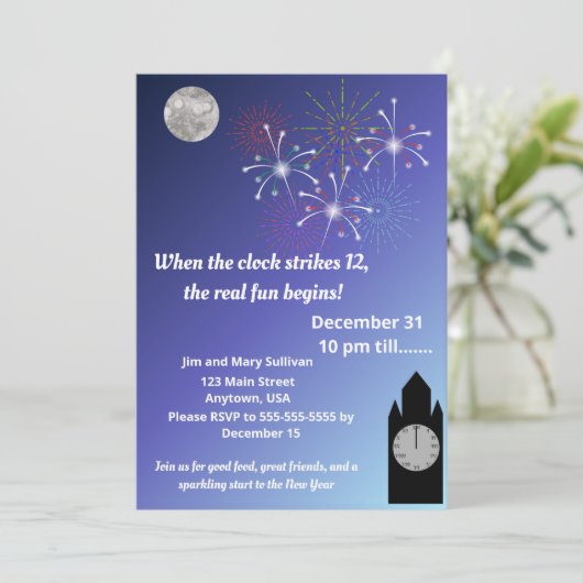 News Years, When the clock strikes 12 招待状 (スタンド正面)