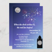 News Years, When the clock strikes 12 招待状 (正面/裏面)