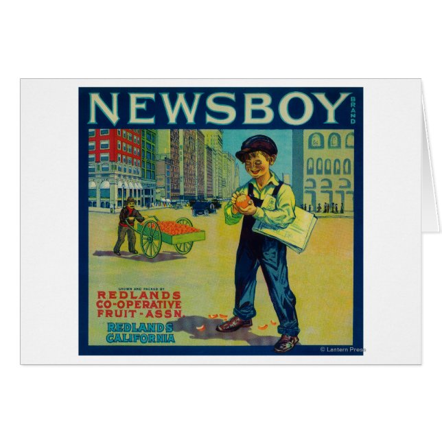 Newsboy Orange LabelRedlands（カリフォルニア州） (正面横)