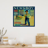 Newsboy Orange LabelRedlands(カリフォルニア州) ポスター (キッチン)