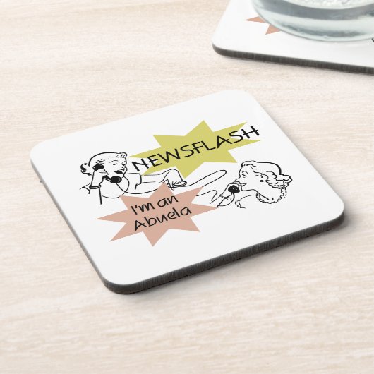 Newsflash私はAbuelaギフトだ コースター (左側)