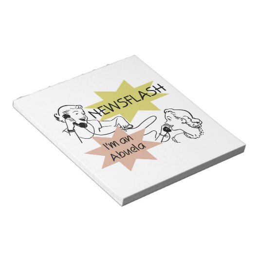 Newsflash私はAbuelaギフトだ ノートパッド (アングル)