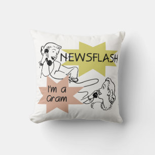 Newsflash I'm a Gram Gift クッション