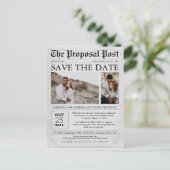 Newsletter日付を保存する2枚の写真はがき ポストカード (スタンド正面)