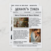 Newsletter Arch Photo Collage Christmas シーズンカード (正面/裏面)