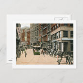 Newsletter Row, Washington St., Bostonヴィンテージ ポストカード (正面/裏面)