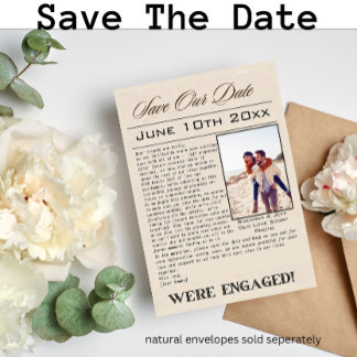 NEWSLETTER Save Our Date ウェディングアナウンスメント セーブザデート