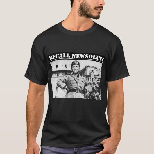 Newsoliniの呼び出し – Gavin Newsomの呼び出し – 救 CA Tシャツ (正面)